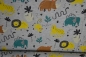 Preview: Jersey "Safari Tiere" grau meliert